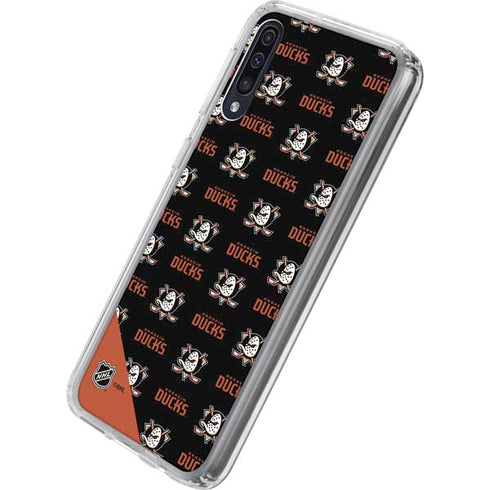 NHL Anaheim Ducks Pattern Galaxy A50 Clear Case